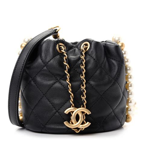 chanel pearl bucket bag|Chanel pearl bag price.